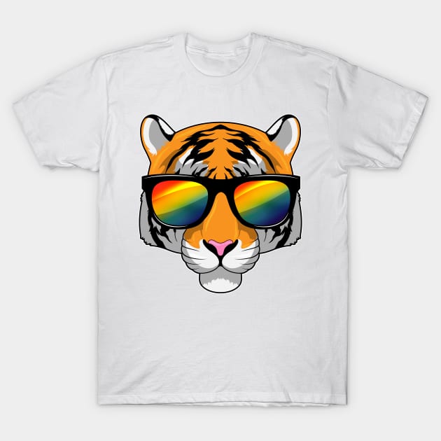 Tiger with Sunglasses T-Shirt by Markus Schnabel